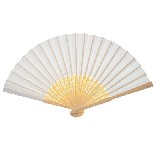 FantazyStores Fächer Weiß 21cm