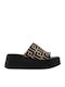 Women's Flat Sandals Flatforms in Brown Color