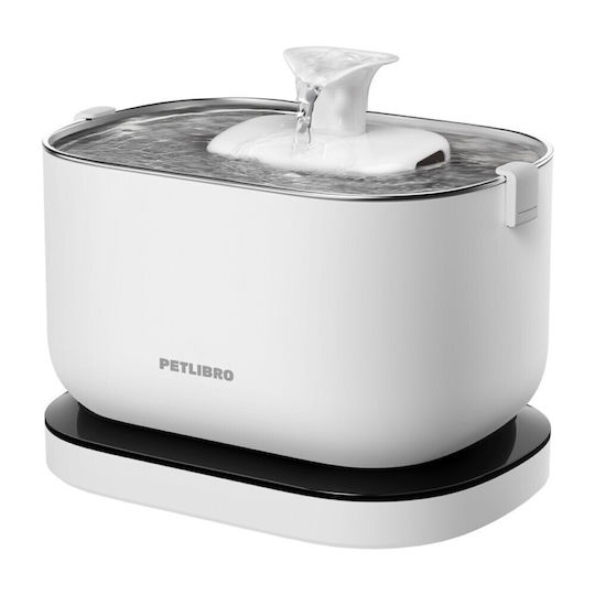 Petlibro Dockstream Metallisch Wasserspender / Brunnen für Hund & Katze 2.5lt in Schwarz Farbe