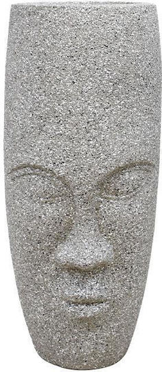 Fylliana Fl029 Face Ghiveci Metalic Gri 38x38x88εκ.