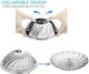 Steamer Basket Foldable Stainless Steel 16cm 9kzn11