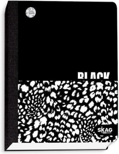 Skag Ακαδημαϊκό Ημερολόγιο Flexbook Ημερήσιο 2025-2026 Black & White 14x21cm 308021c