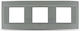 Geyer Switch Frame 3 Positions in Gray Color 7442.3.T.GG