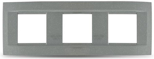 Geyer Switch Frame 3 Positions in Gray Color 7442.3.T.GG