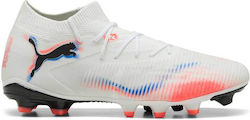 PUMA Future 8 Match FG/AG Ghete Fotbal Cu Crampoane Albe