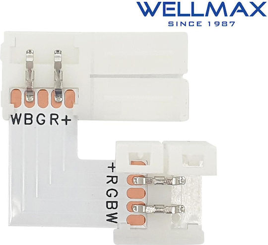 Ecke 90 Verbindung für LED Streifen 12mm Wellmax 02.038.0175 5 Stück