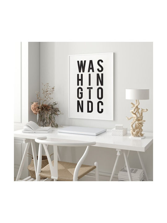 Washington Poster Poster Wooden Frame Saint 40x50cm