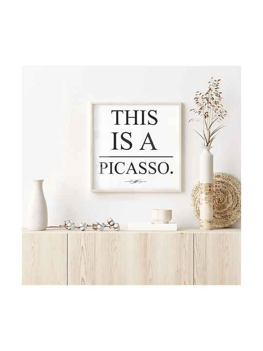 Αφίσες Poster Picasso Πόστερ Φυσική Κορνίζα Ξύλου Αγιούς 20x20cm