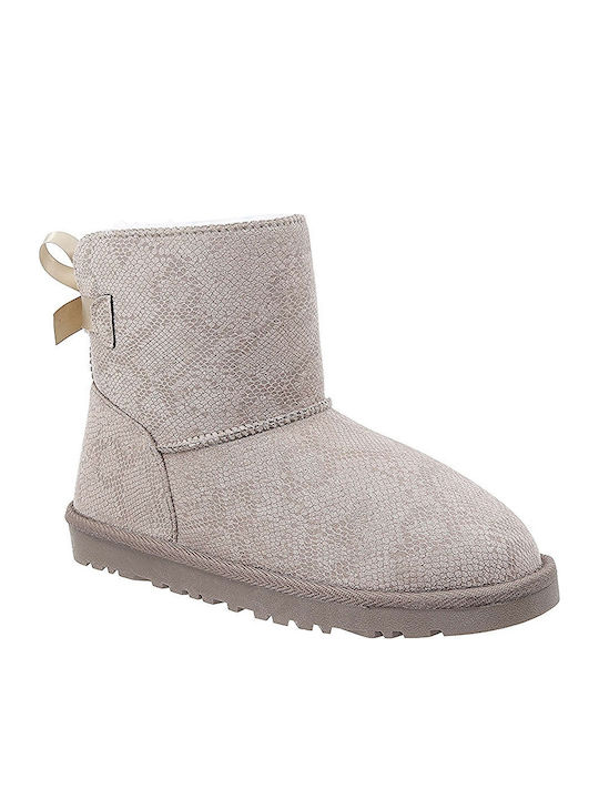 Remake Stiefeletten Beige