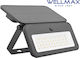 Wellmax Στεγανός Ηλιακός Προβολέας LED 8W Θερμό Λευκό 3000K με Αισθητήρα Κίνησης IP65