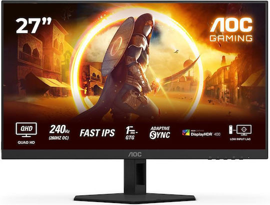 AOC Q27G4ZR IPS Monitor 27" QHD 2560x1440 240Hz with Response Time 1ms GTG