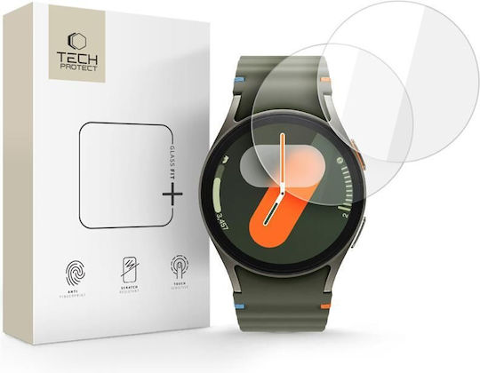 Tech-Protect Glass Fit+ Gehärtetes Glas für das Samsung Galaxy Watch 4 / 5 / 6 / 7 / Fe (40 mm) 2Stück