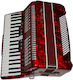 Accordion Ginelli 1112 120b 3 41k Red
