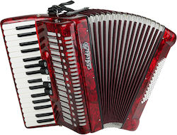 Ginelli L1308 60b34k Wine Red Accordion