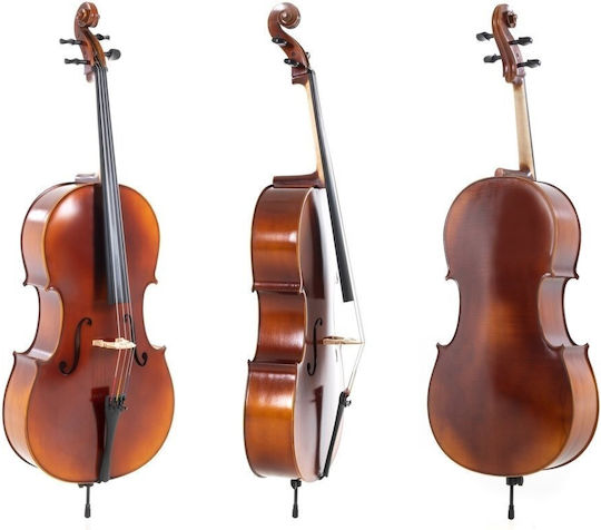 Gewa Cello Allegro-vc1 3/4 Set Up Case Bow Massaranduba Larsen Aurora Strings