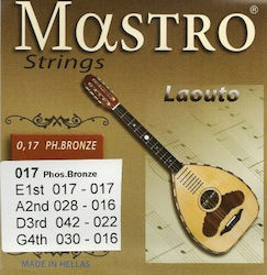 Set Strings Cretan Lute Phosphor Bronze 017