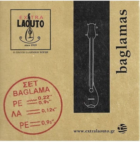 Extra Laouto Baglama Strings 9.5-22 Classic Set