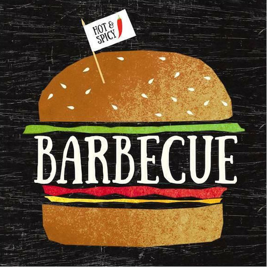 Χαρτοπετσέτες Σχέδια 33x33 Εκατ Σετ 20 Τμχ Big Bbq