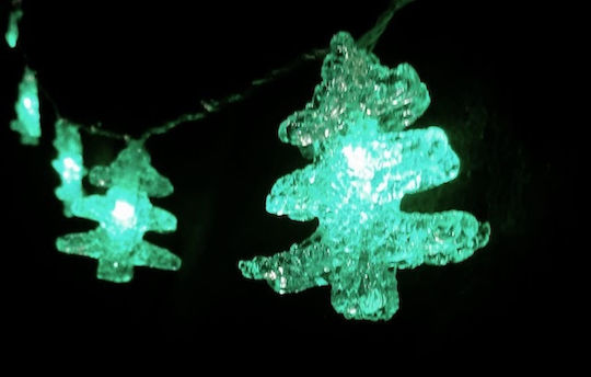 8 Lights LED 1.8m. Green in String 1pcs