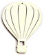 Hölzernes Dekoratives Heißluftballon 80x58mm