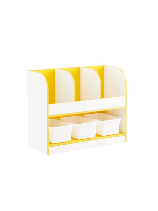 Βιβλιοθήκη Δαπέδου Πλαστική Λευκή 70x58x30cm Βιβλιοθήκη Δαπέδου Πλαστική Λευκή 70x58x30cm