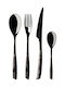 Casa Bugatti Riviera Set de Tacâmuri Inoxidabil Negre 24buc