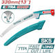 Total Beruf Ast- und Gartensägen Kurbare 33cm Thps3308