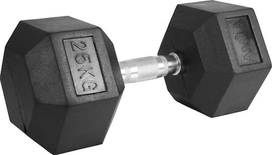 AMILA Βαράκι Εξάγωνο Λαστιχένιο 1 x 37.5kg
