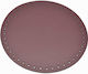 Round 21cm Burgundy Bottom