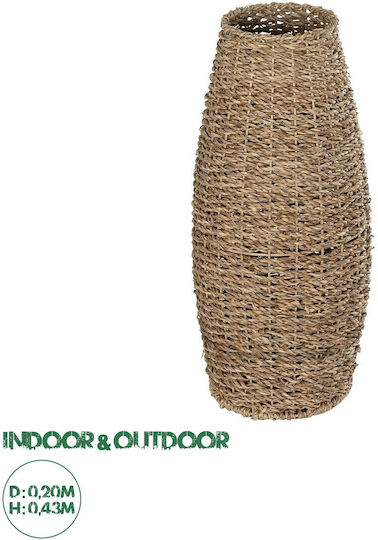 GloboStar Planter Wooden Beige 20x20x41cm.