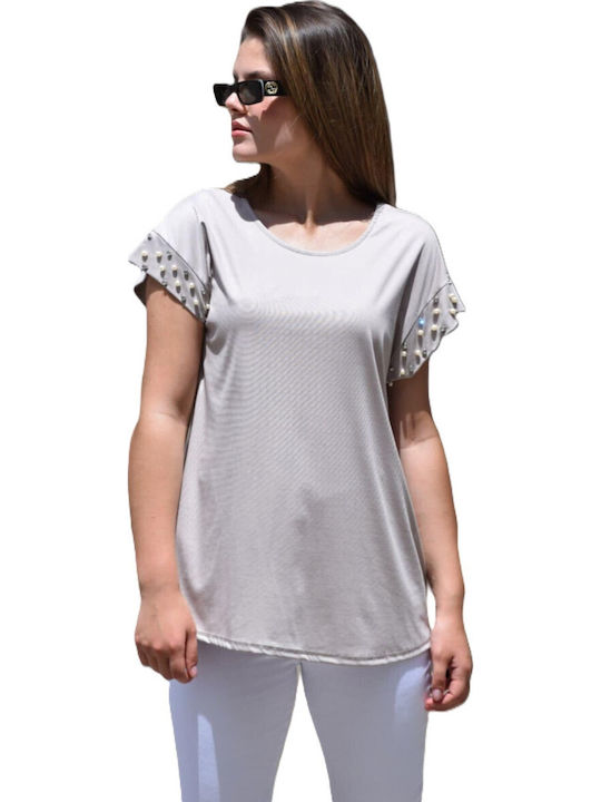 Women's Blouse Beige-nude