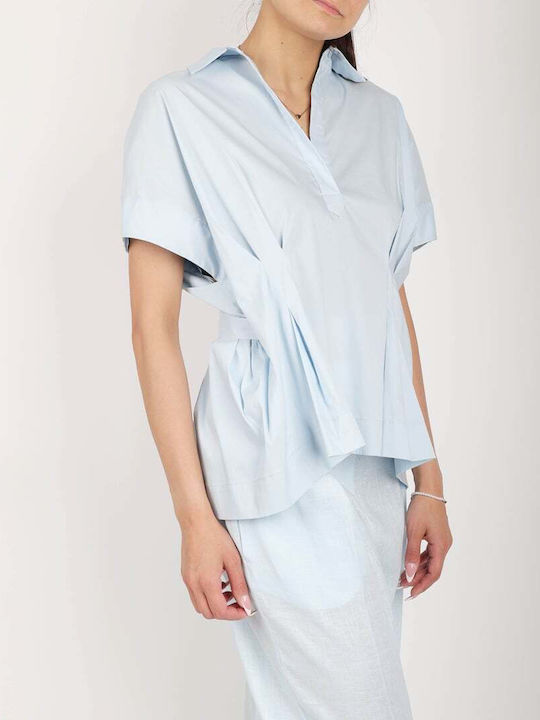 Women's Blouse Light Blue