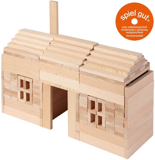 Goki Nature Wooden Building Blocks For 2+ Years 200 Pieces