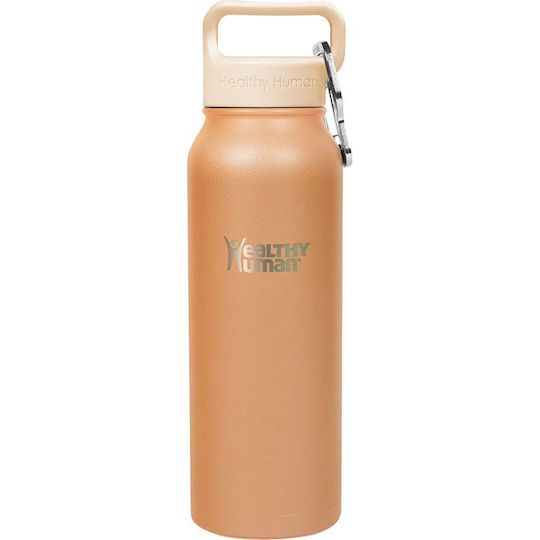 Healthy Human Μπουκάλι Θερμός Ανοξείδωτο / Πλαστικό BPA Free 621ml Stein Bottle Mocha Healthy Human