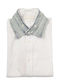 Long-sleeved Denim Shirt White