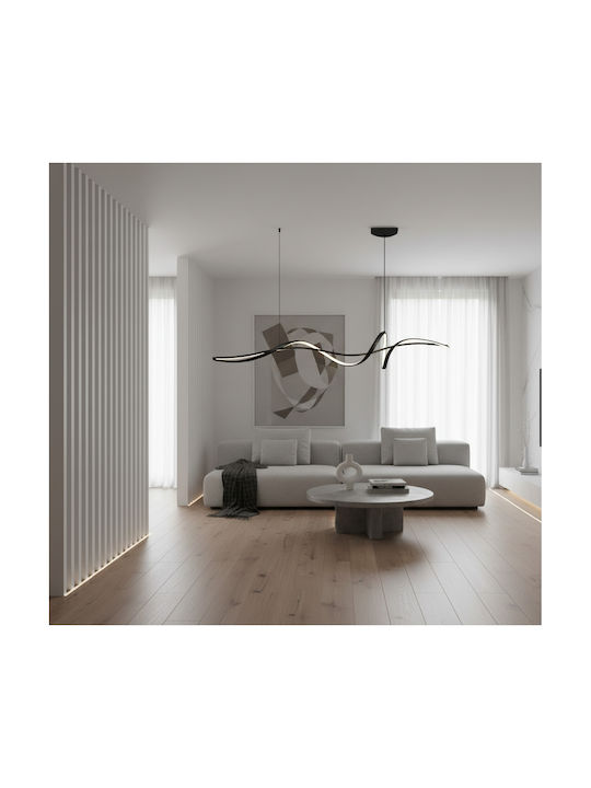 Home Lighting Hängelampe Schwarz 100x22x100cm.