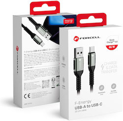 Forcell F-energy C256 USB 2.0 USB-C male - USB-A 66W 0.25m (303111)