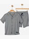 Kids' Set with Shorts Summer 2pcs Ecru, Blue
