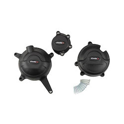 Προστατευτικο Καλυμμα Κινητηρα Black Engine Cover Track Honda Cb500 Hornet Nx500 '24-'25 Cb500f X '22-'24 21648n Puig