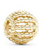 Gold Charm Reliefsphärische Linien