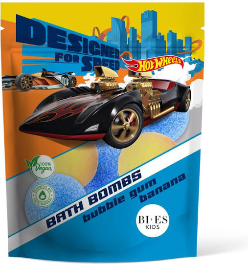 Hot Wheels Badebomben Ball Schaum Bubble Gum Bananen 6 Stück Set 55g/Stück