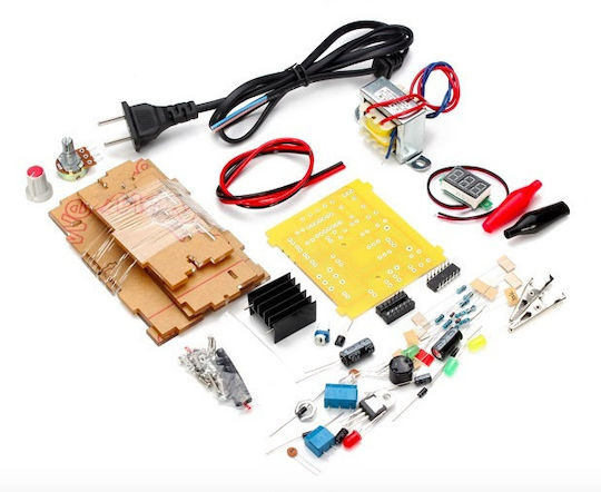 Eu Plug Diy Lm317 Adjustable Voltage Power Supply Board Kit