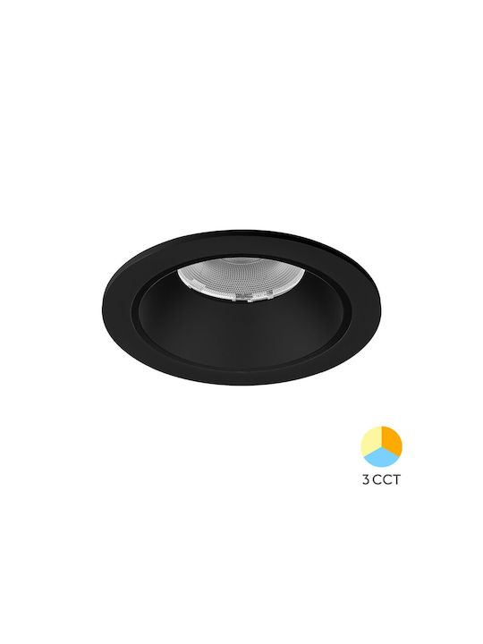 Braytron Recessed Spot Black 1pcs