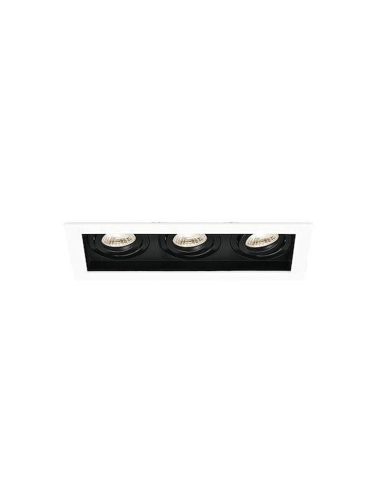 Braytron Recessed Spot with Socket GU10 White 1pcs