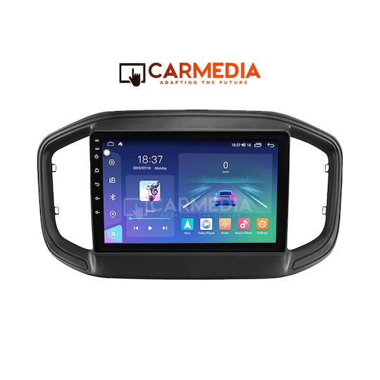 Carmedia Auto-Audiosystem für Fiat Straße 2020 (Bluetooth/USB/WiFi/GPS/Apple-Carplay/Android-Auto) mit Touchscreen 9"