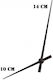 Indicatoare De Ceas Metalice Negre 10-14cm
