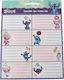Gim Notebook Labels Stitch 2pcs