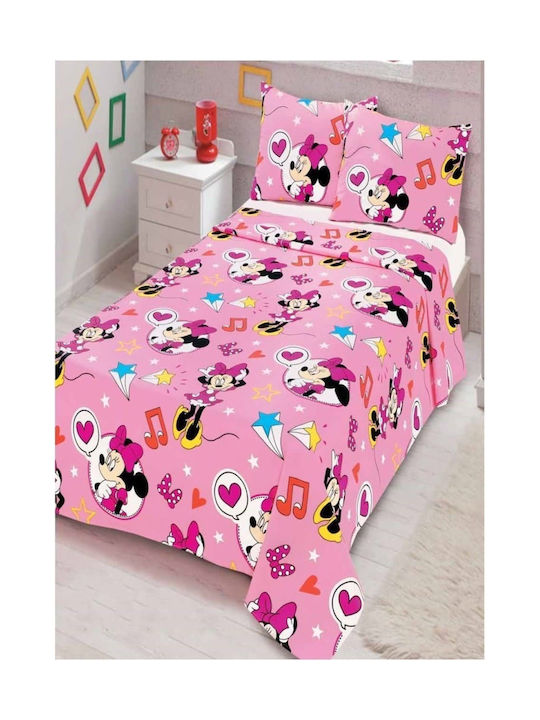 Kinderdecke Einzel Pink 160x240cm