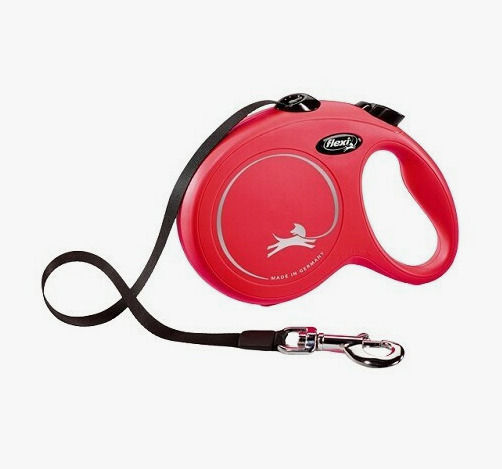 Flexi Klappbar Hundeleine/Führleine Riemen in Rot Farbe bis zu 15kg