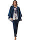 Damen Blau Cape